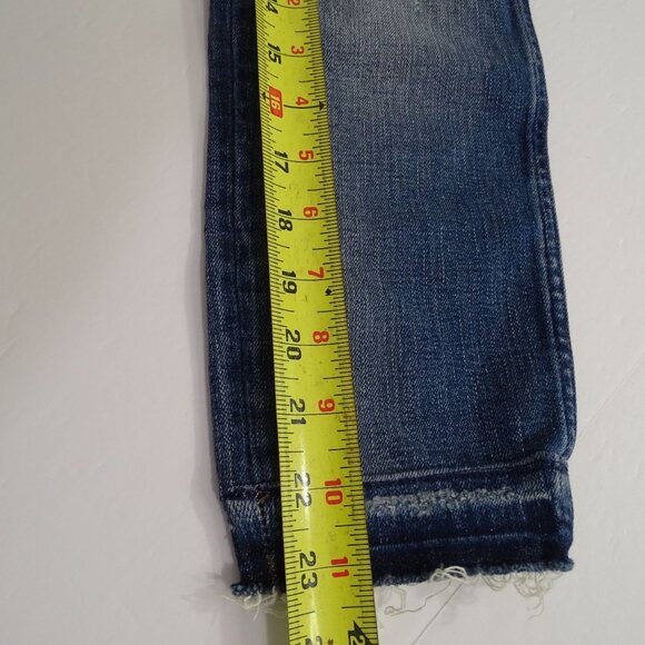 Madewell 9" High Rise Skinny Jeans Women Size 26 Rip New York Wash Denim K1868 - Picture 13 of 15